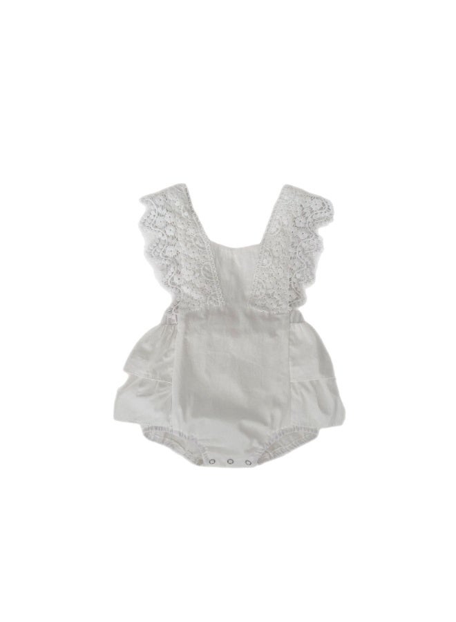 DOOKOO Summer Baby Girl Triangle Romper Dress, Summer Thin Strap Jumpsuit, Romper Vest Dress - Image 4
